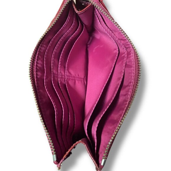 Coach Patent Leather Wristlet Clutch - Marks On Back - Picture 2 of 4